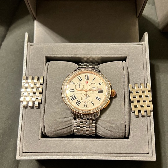 Michele Serein Diamond two-tone ladies watch - Picture 5 of 7